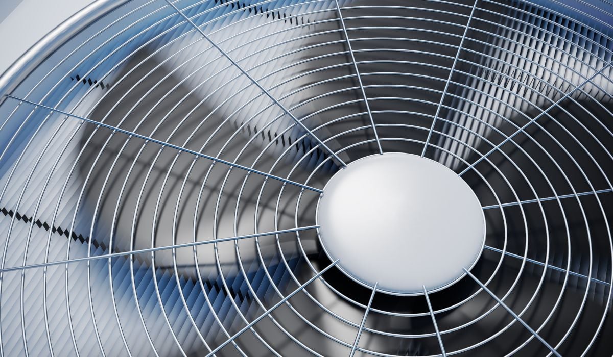 Close up view on HVAC units