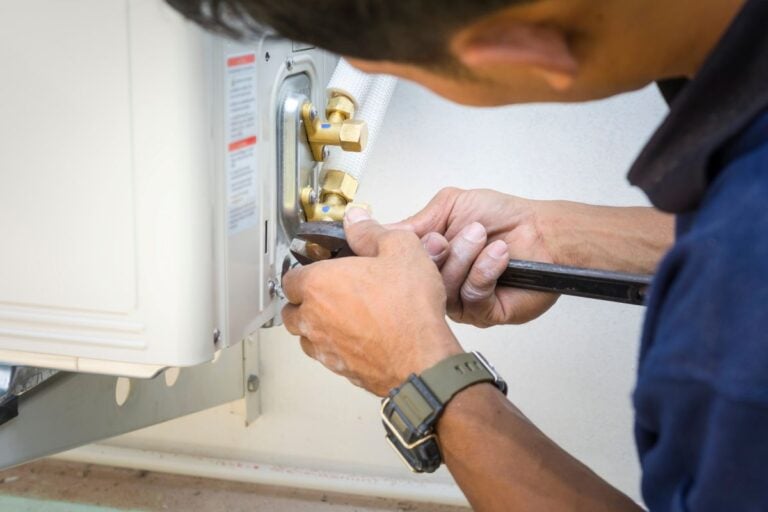 Installing air conditioner