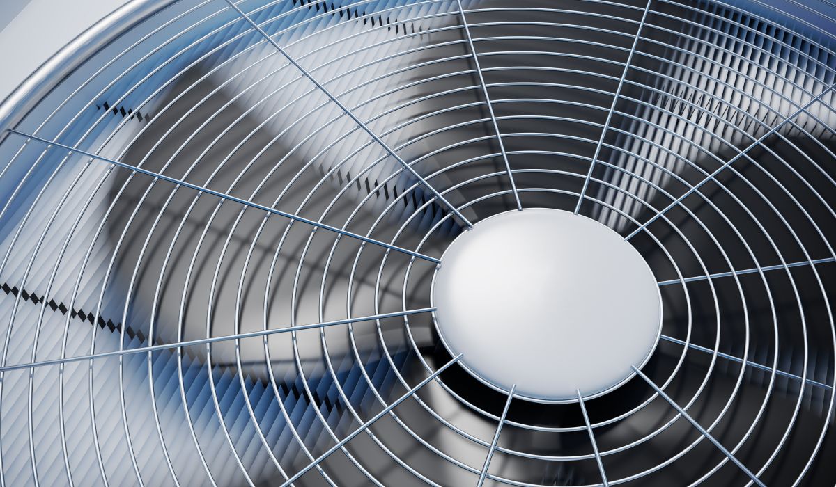 Close up view on HVAC units