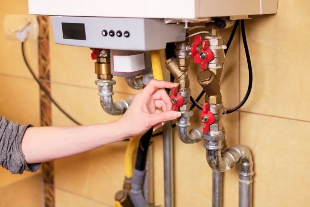 gas furnace heating